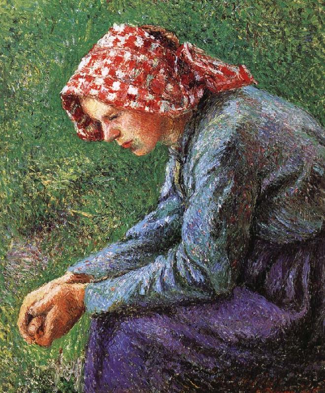 Camille Pissarro Sitting